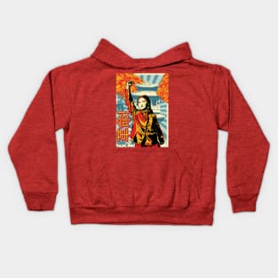 China Revolution Stencil Art Kids Hoodie